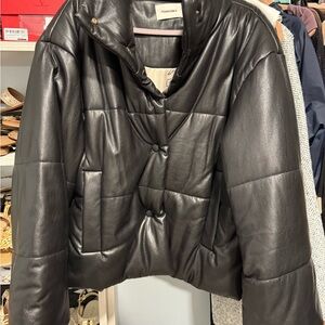 Nanushka Black Puffer Jacket